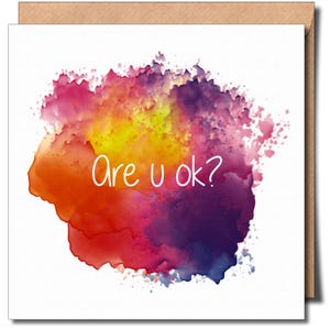 Vous allez bien ? Carte de voeux de santé mentale bienveillante en pensant à vous carte de voeux