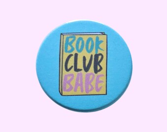 Handmade Book club Babe Badge: LGBTQ Pin (38mm)