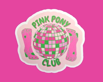 Pink pony club Vinyl Sticker - Handmade UK