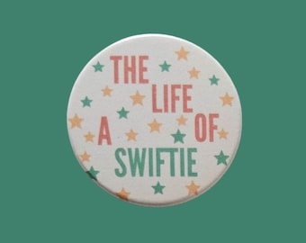 The Life of a Showgirl Swiftie Badge - Handmade Metal Pin (38mm x 38mm)