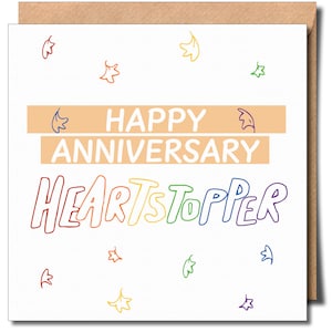 Joyeux anniversaire à ma carte de voeux d'anniversaire gay Heartstioper Gay Lgbtq