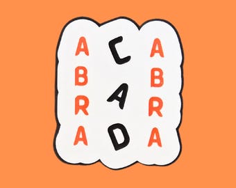 Lady Gaga Inspired Abracadabra Vinyl Sticker - Handmade UK