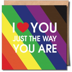 Belle carte de voeux Envoi d'amour gay Carte de voeux Lgbtq