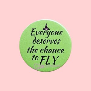 Wicked Movie Inspired Badge: Handmade Metal Pin (38mm)