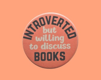 Handmade book Badge: Book Pin (38mm)