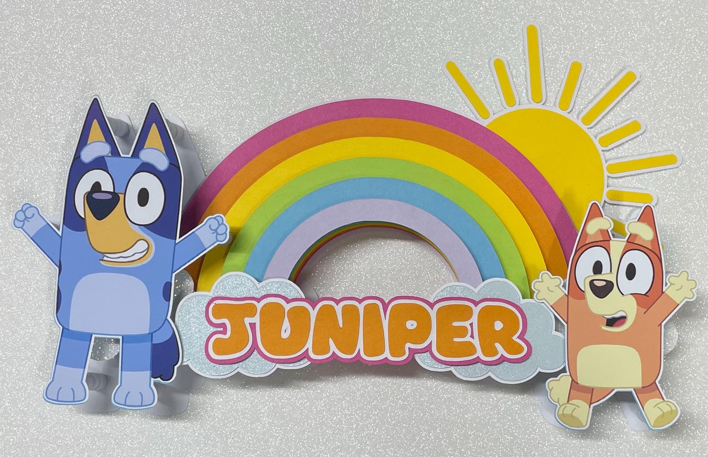 Custom BLUEY AND BINGO Cake Topper