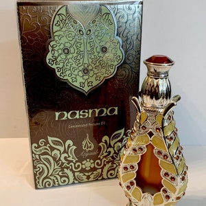 New Nasma Perfume Oil by Khadlaj | Arabian Perfume Oil | Handcrafted Bottle | Premium Concentrated Perfume Oil | Sweet Citrus Fragrance