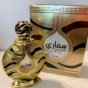 Aceite de perfume árabe Safari Gold de Khadlaj / Botella hecha a mano / Fragancia de diseñador / Aceite de perfume concentrado