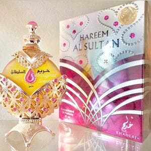Hareem Al Sultan Silver Arabian Perfume Oil | Premium Dubai Perfume Oil | Attar Oil | Arabian Scent | Designer Handmade Bottle | Floral