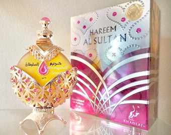 Hareem Al Sultan Silver Arabian Perfume Oil | Premium Dubai Perfume Oil | Attar Oil | Arabian Scent | Designer Handmade Bottle | Floral