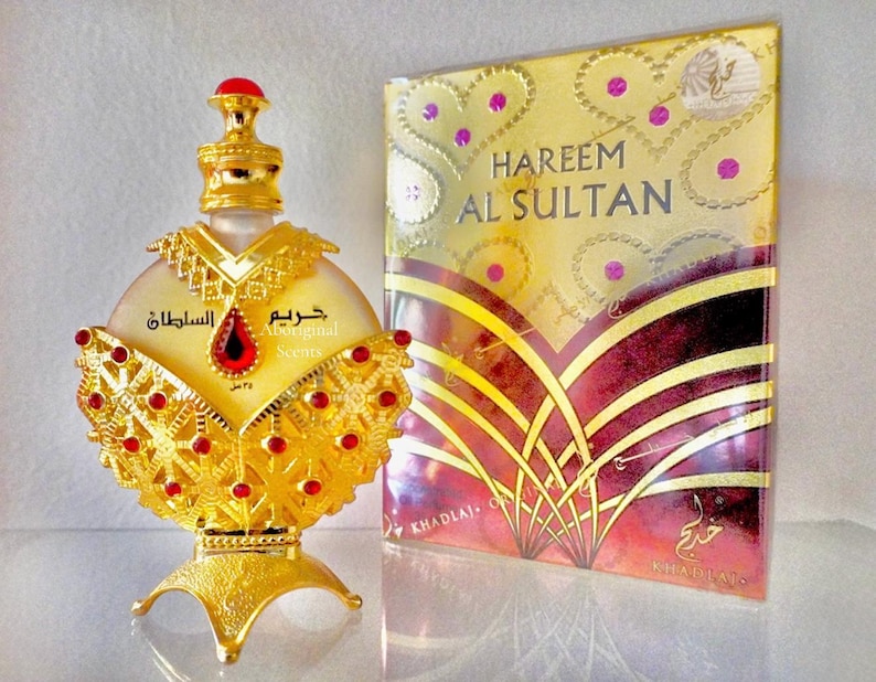 New Hareem Al Sultan Gold | Hareem Al Sultan Gold Arabian Perfume Oil | Khadlaj | made in Dubai | perfume oil | handcrafted bottle image 1