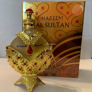 New Hareem Al Sultan Gold | Hareem Al Sultan Gold Arabian Perfume Oil | Khadlaj | made in Dubai | perfume oil | handcrafted bottle