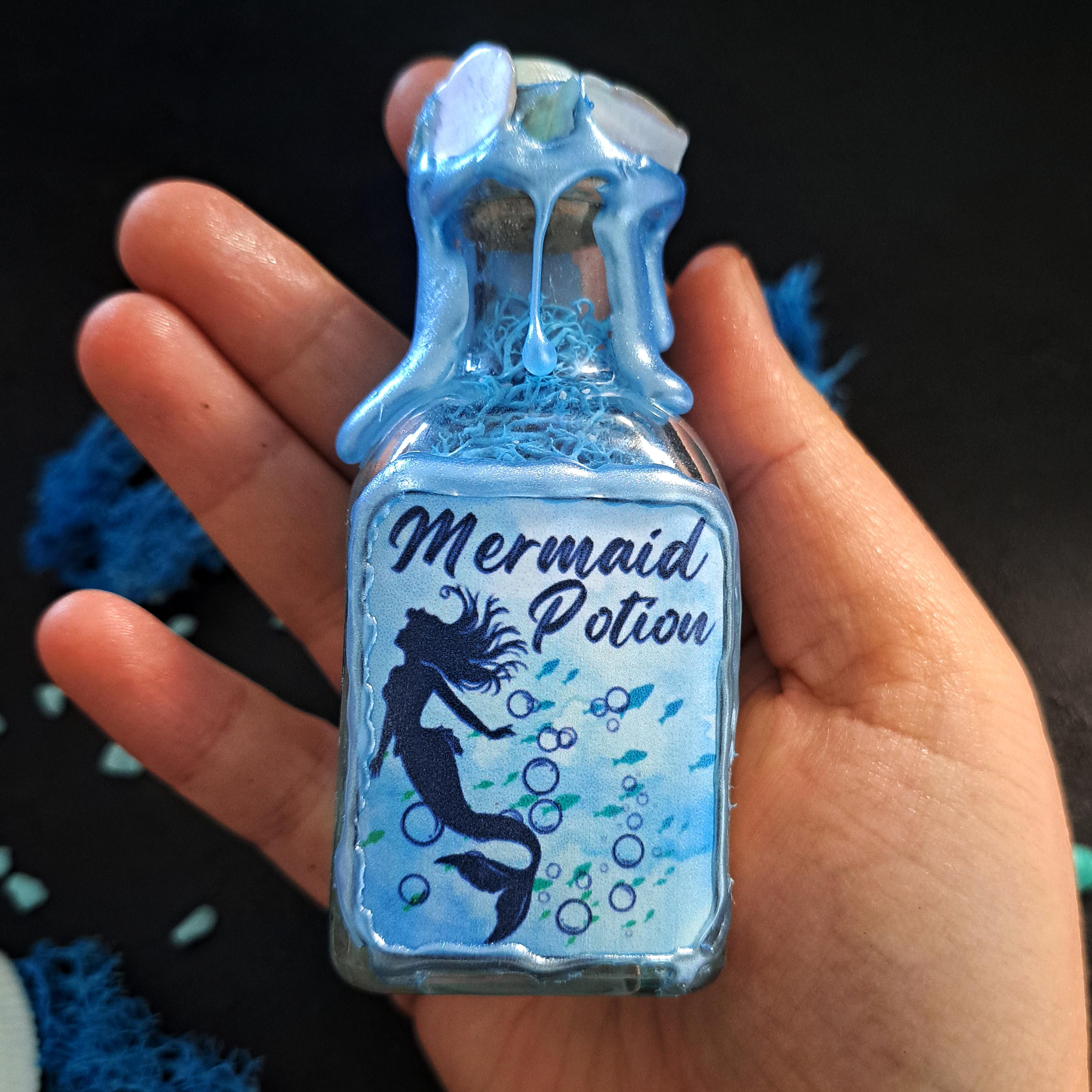 Mermaid Potion Handmade Fantasy Bottle - Etsy
