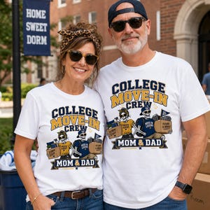 Camiseta de bienvenida para mamá y papá, divertida camiseta de esqueleto para el día de residencia universitaria, regalo de graduación para familias orgullosas de la universidad, regreso a clases.