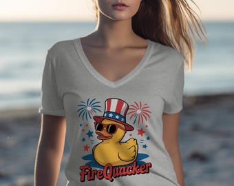 FireQuacker Enten-T-Shirt, Vaterländisches Enten-T-Stück, 4