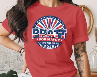 Pratt for Mayor Los Angeles 2026 Campaign T-Shirt | LA City Election Voter Apparel | Political Enthusiast Gift Tee