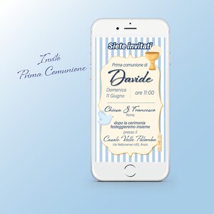 Invito digitale Prima Comunione