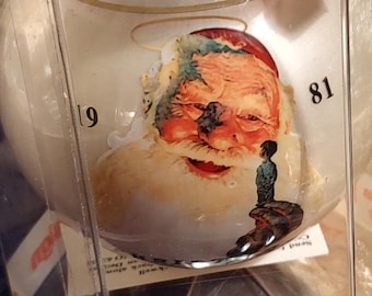 Norman Rockwell 1981 Christmas Ball by Dave Grossman in original box