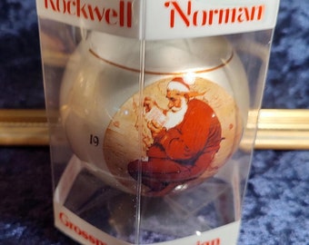 Norman Rockwell 1978 Christmas Ball by Dave Grossman