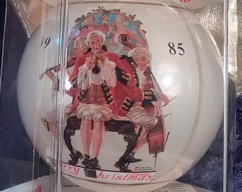 Norman Rockwell 1985 Christmas Ball from Dave Grossman in original package