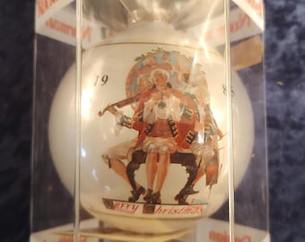 Norman Rockwell 1985 Christmas Ball from Dave Grossman in original package