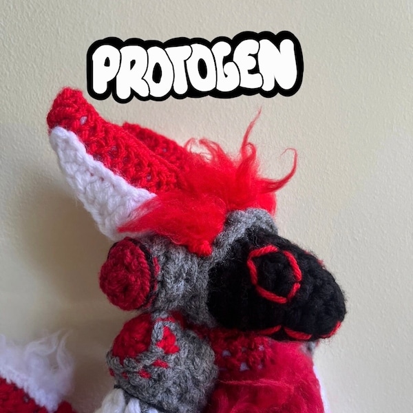 Custom Crochet Protogen, Custom Protogen