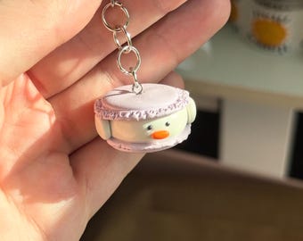 Custom Keychain, Personalized Polymer Clay Figurine