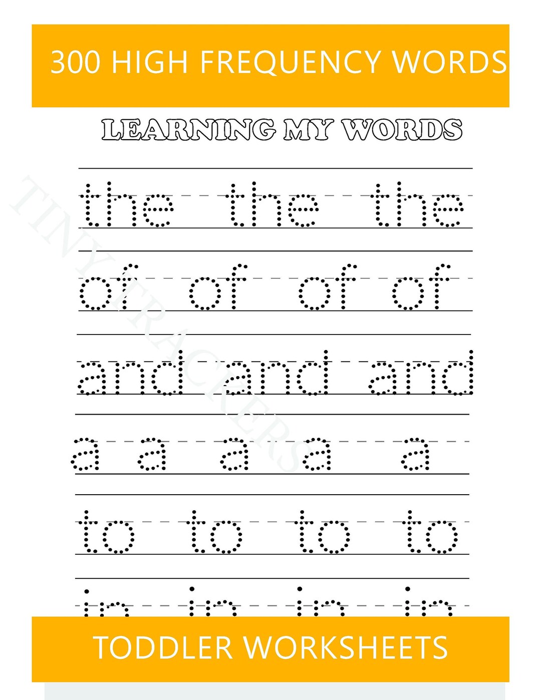 300 High Frequency Words Etsy