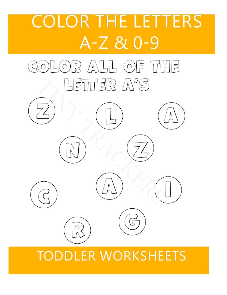 Color Letters And Numbers