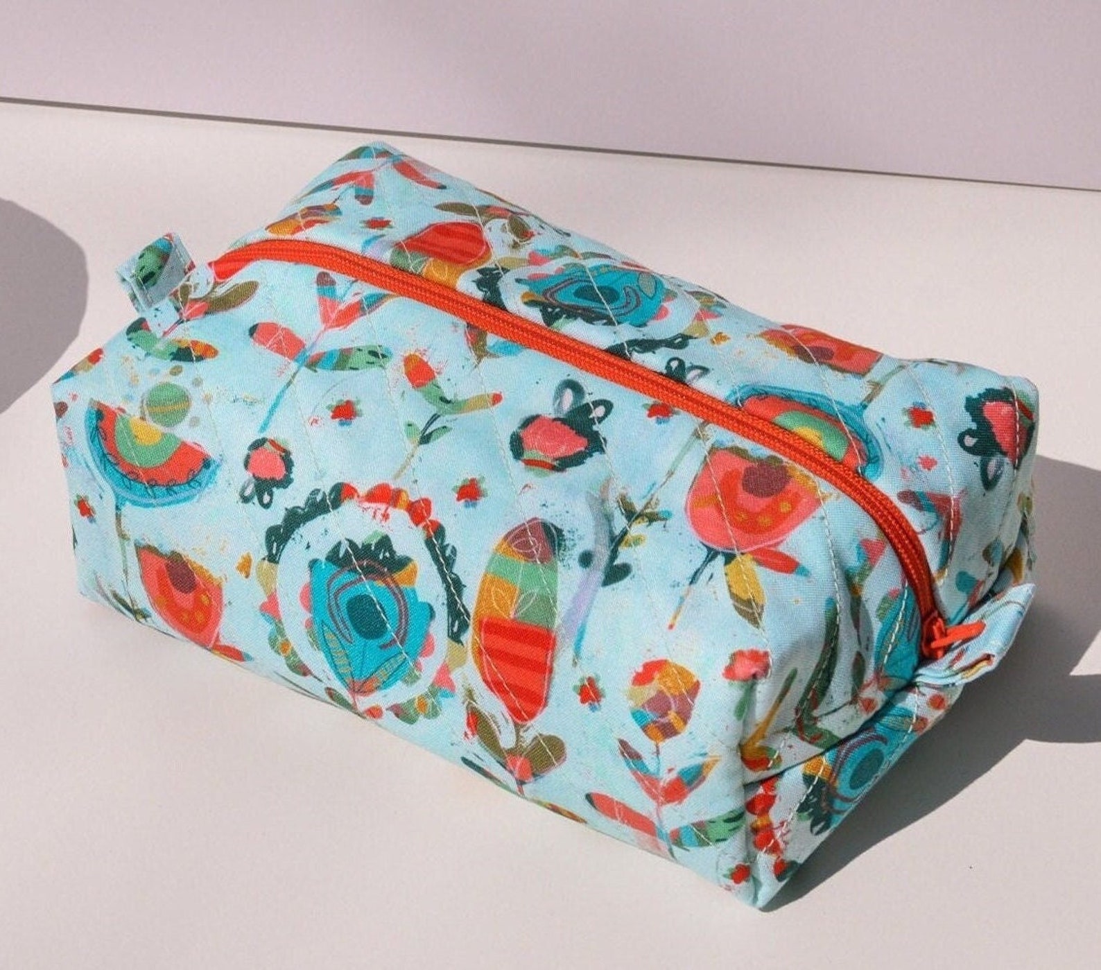 Pink Boxy Zipper Bag Set