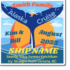 Custom Alaska Cruise Magnet, Personalized Cruise Door Magnet, Cruise Gift for Cruiser, Alaska Cruise Decor, Cruise Cabin Door Decor