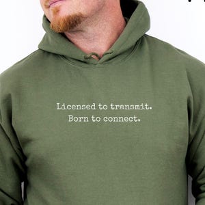 Funny Ham Radio Hoodie, Ham Radio Operator Gift, Amateur Radio Sweatshirt, Radio Operator Humor Hoodie,Nerdy Radio Gift,Gift for Dad Grandpa