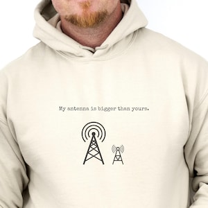 Funny Ham Radio Hoodie, Ham Radio Operator Gift, Amateur Radio Sweatshirt, Radio Operator Humor Hoodie,Nerdy Radio Gift,Gift for Dad Grandpa