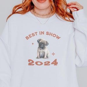 Pug Crewneck Sweatshirt, Gift for Pug Mom, Funny Dog Lover Shirt, Cute Puppy Pullover, Pet Owner Top, Gift for Her,Dog Mom Mother&#39;s Day Gift