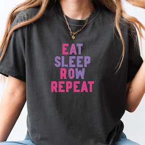 Rowing Shirt For Her, Crew Gift For Teammate, Comfort Colors Gift for Rower Tee, Regatta Gift Idea, Athletic Rowing T-Shirt, Womens Crew Top