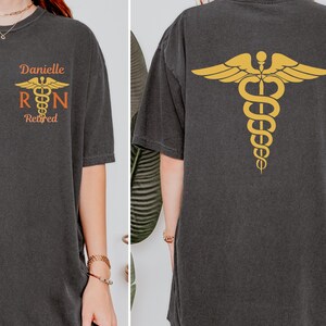 Custom Retired Nurse Shirt, Comfort Colors Tshirt, Personalized Nurse Retirement Tee Shirt, Thank You Gift for RN,Cute Birthday Gift For Her