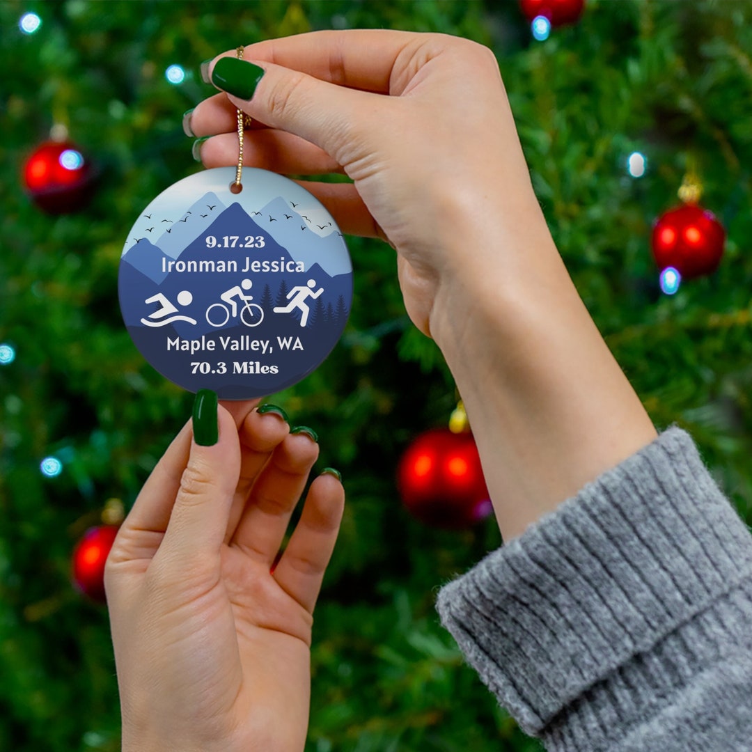 Ironman Ornament Custom Maple Valley Ironman Ornament Etsy