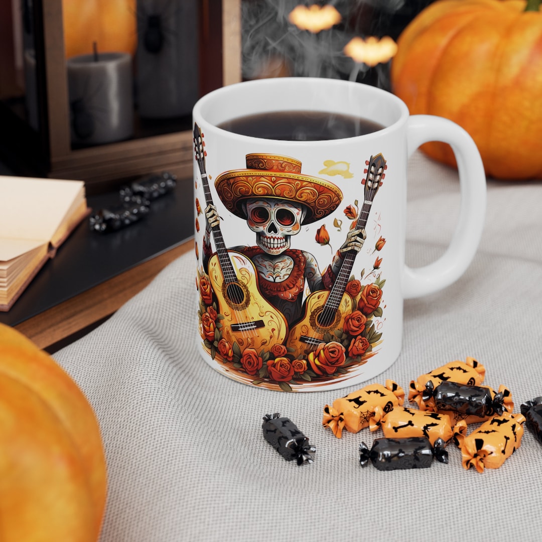 Mug Sugar Skull Swirl – Occasion – Décoré
