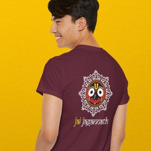 Jaganath T-Shirt Hare Krishna Iskcon  cloths, Yoga Meditation Spiritual dress, Budhist Men&#39;s  women&#39;s Unisex  Heavy Cotton Tee, Holi T shirt