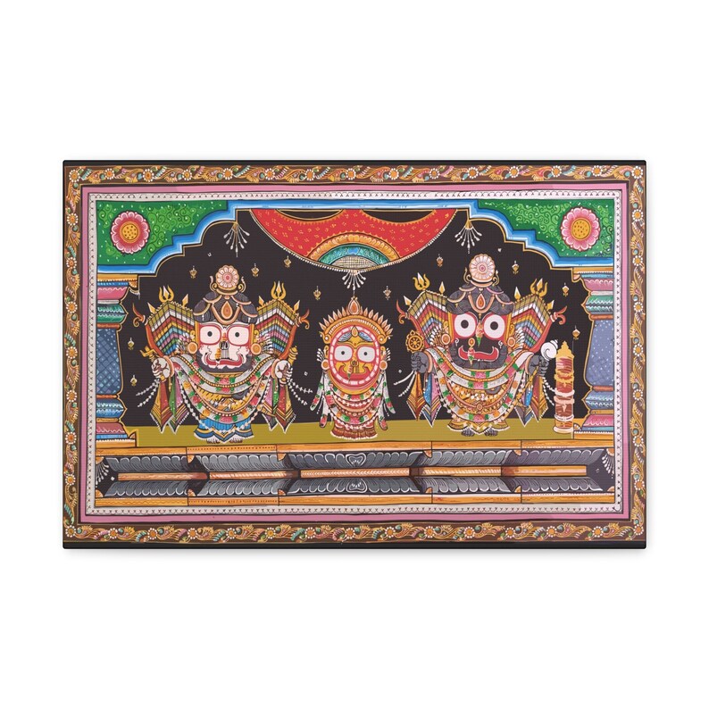 Lord Jagannath Nagaarjuna Besa Pattachitra Painting Radha Krishna