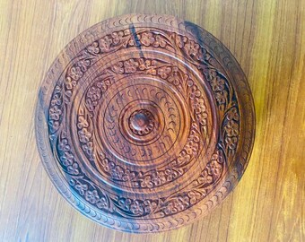 Handmade Sheesham Wood Box | Dry Fruits & Snack Serving Bowl, Rustic Wooden Organizer, Rustic Kitchen Décor, Gift for Him Her
