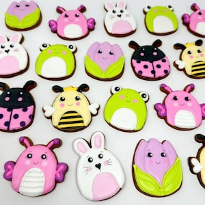Frühling Squishies Ausstechformen Set - Hase, Kaninchen, Tulpe, Blume, Schmetterling, Frosch, Biene, Hummel, Marienkäfer, süß, niedlich