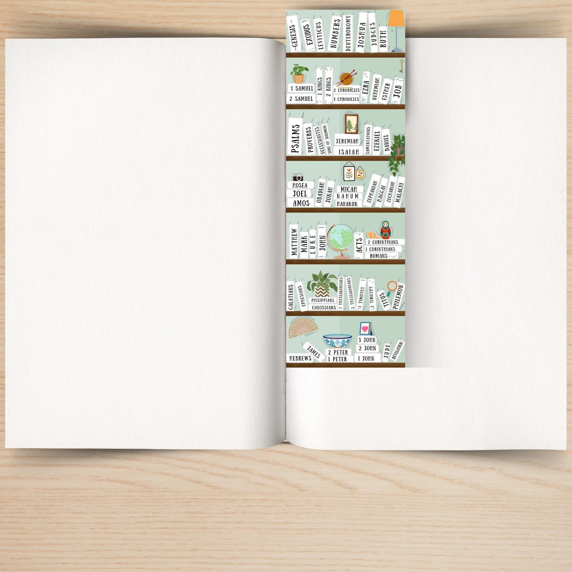 Bible Bookshelf Coloring Page Books of the Bible Printable Color Sheet ...
