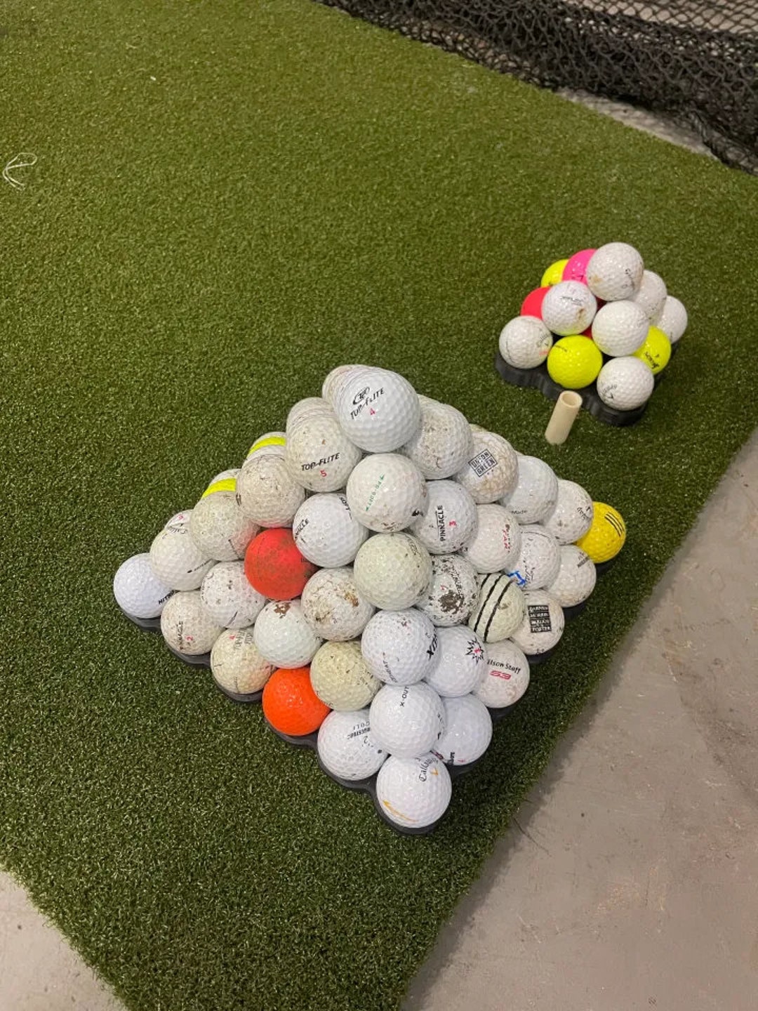 Golf Ball Pyramid Tray Stylish Golf Decor/storage handcrafted Golf Ball