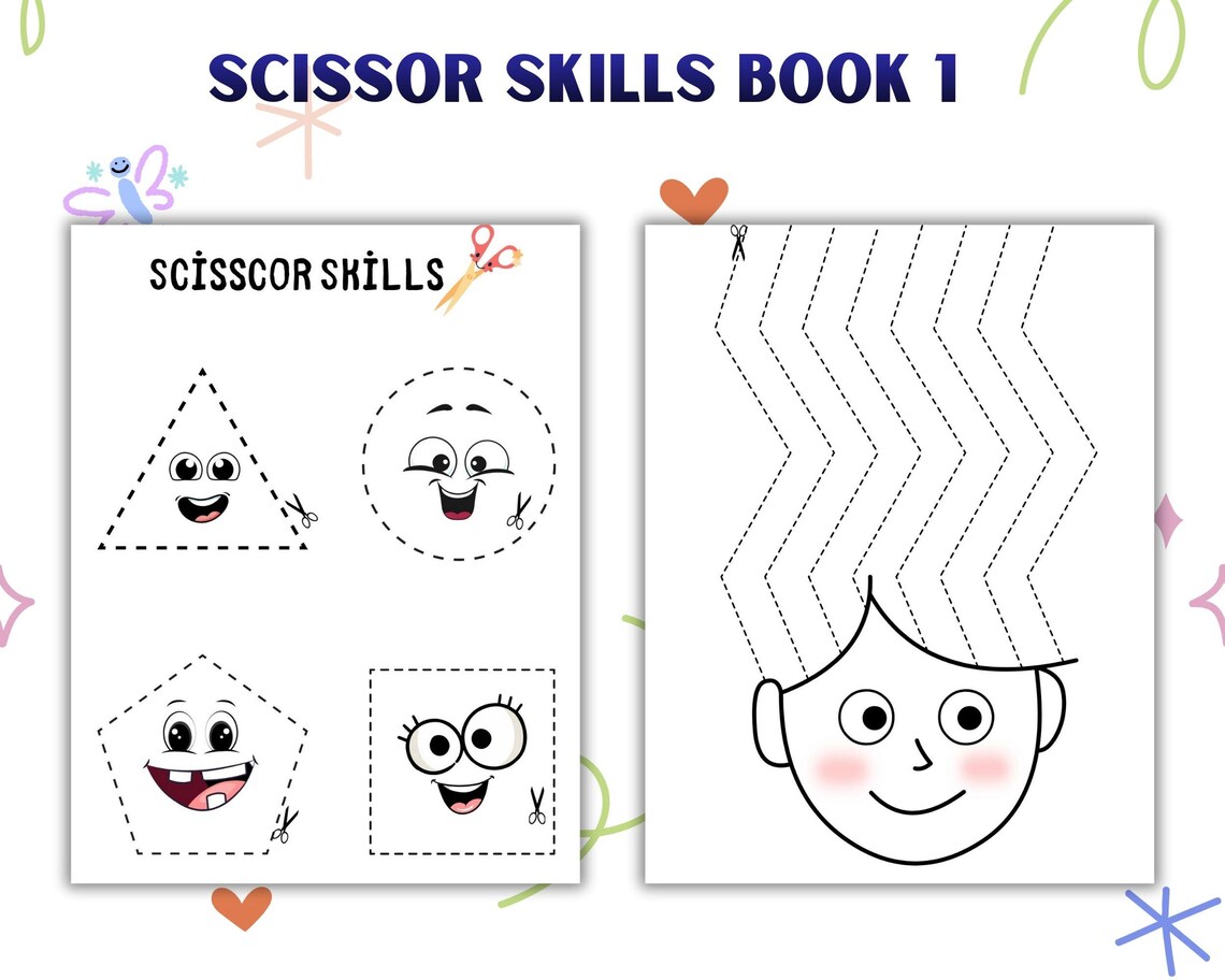 Printable Scissor Skills Worksheets for Kids | Cutting Practice Pages ...
