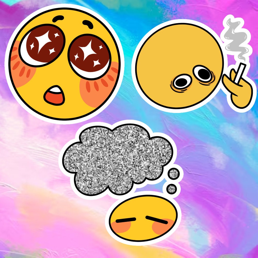 Normal Emoji Sticker Emoji Stickers - Etsy