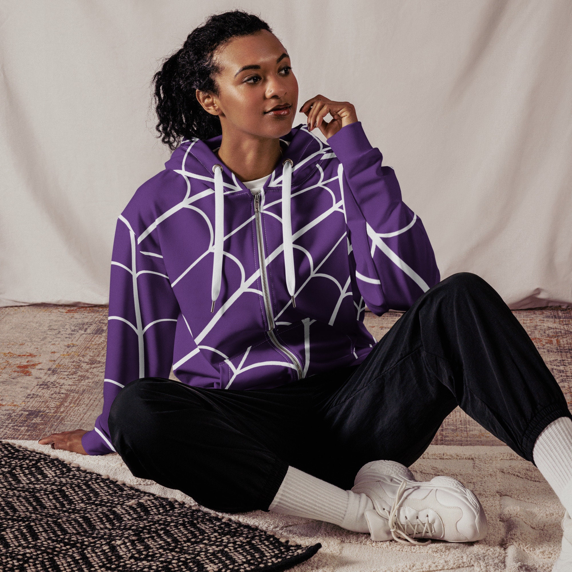 Spiderweb Zip-up Unisex Hoodie - Etsy