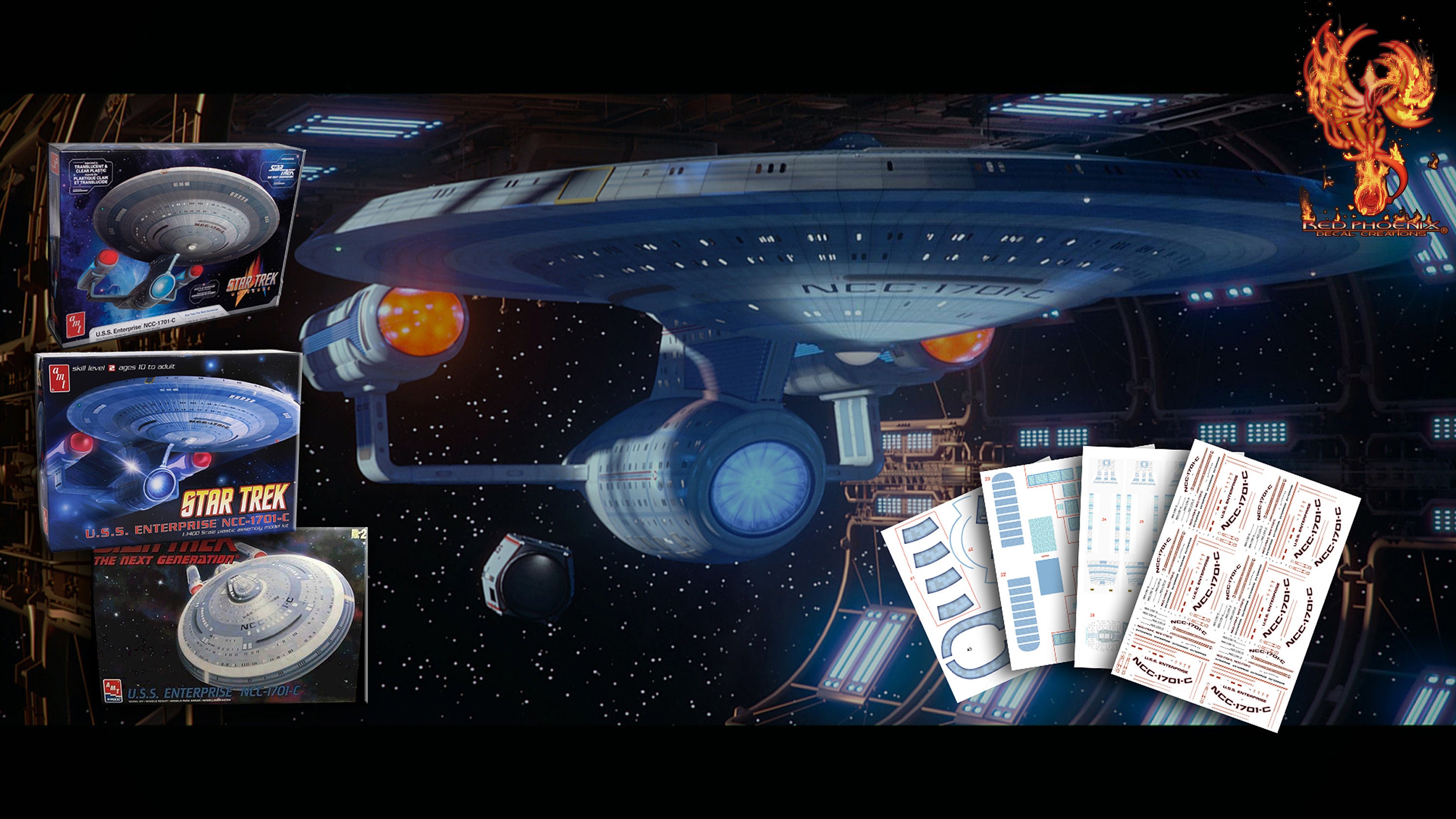 U.S.S. Enterprisec Scale 1/1400 Aztec / Hull Decal Set Etsy