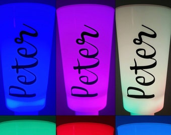 Light Up Glow Cups, wedding party, wedding cups, bachelor party, bachelorette party, Mardi Gras, Christmas, Halloween, birthday