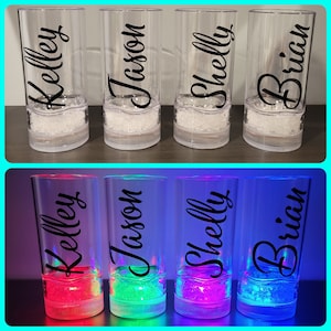 Tazze LED illuminate, compleanno, addio al celibato, addio al nubilato, suite nuziale, festa di matrimonio, EDM, sposa, festa nuziale, compleanno, LIT, festa in piscina